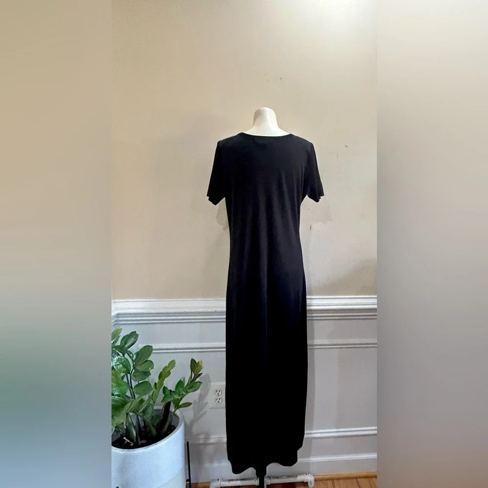 Misook Elegant Black Maxi Dress - Picture 4 of 5